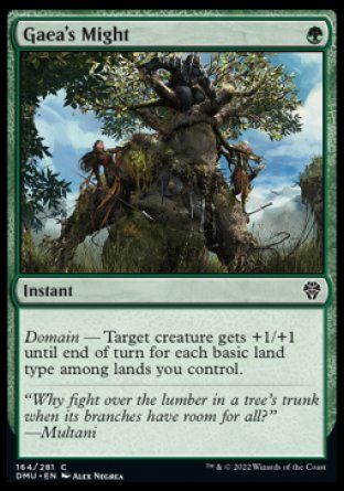 Gaea's Might (Dominaria United) Trading Card