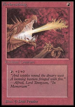 Firebreathing (Alpha) Trading Card