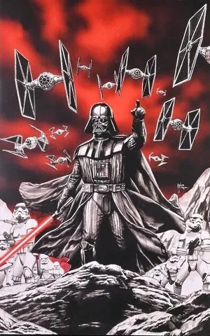 Star Wars: Darth Vader - Black, White & Red #1 (Comic Kingdom Creative Virgin Edition)