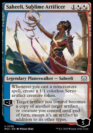 Saheeli, Sublime Artificer (March of the Machine Commander Decks) Trading Card