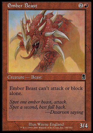 Ember Beast (Odyssey) Trading Card