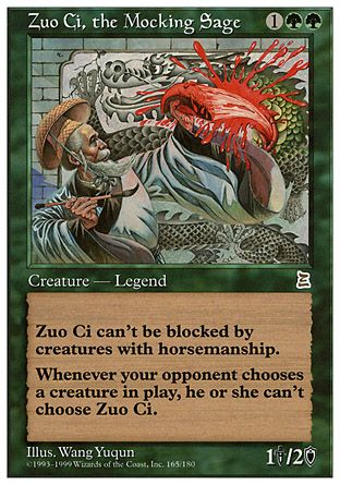 Zuo Ci, the Mocking Sage (Portal Three Kingdoms) Trading Card