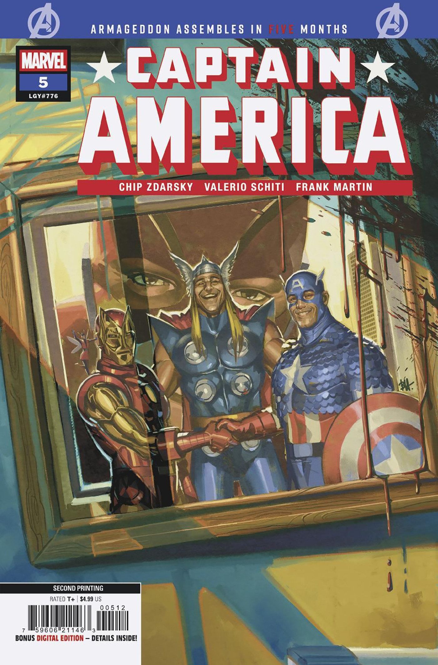 Captain America #5 (Ben Harvey 2nd Printing Variant) Comic