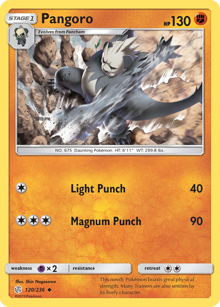 Pangoro (120/236) - Cosmic Eclipse Pokémon Card