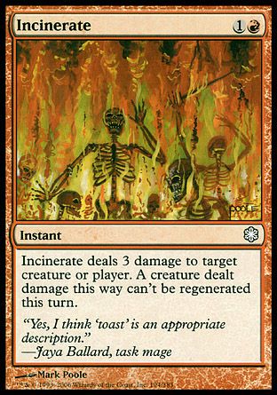 Incinerate (Coldsnap Theme Decks) Trading Card