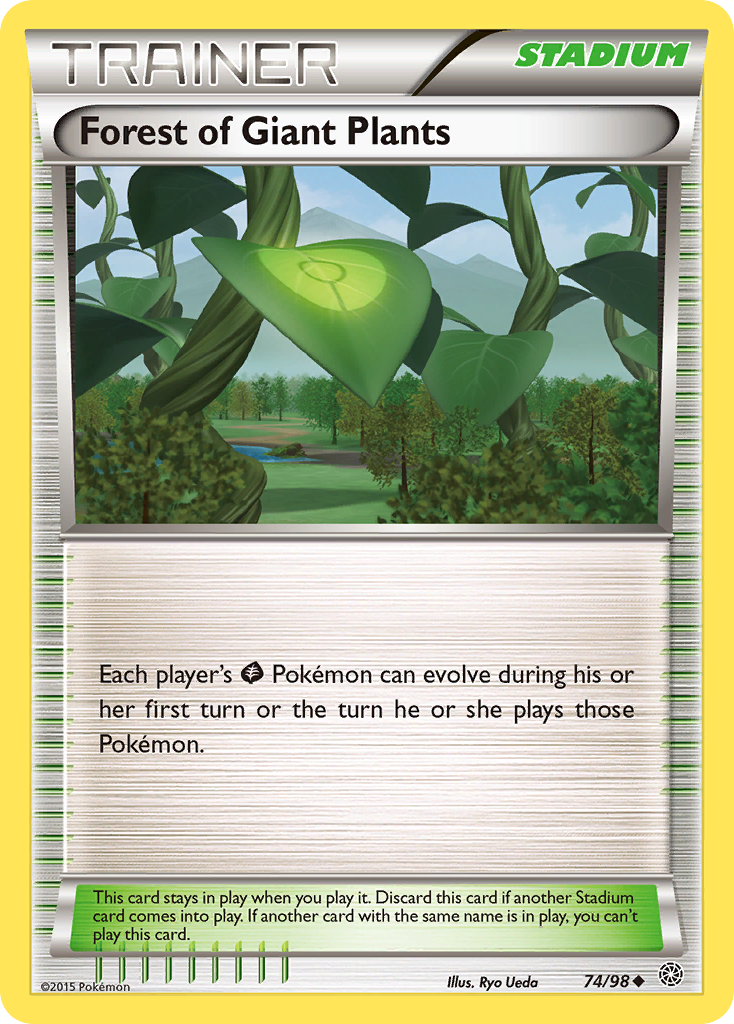 Forest of Giant Plants (Trainer: Stadium) (74/98) - Ancient Origins Pokémon Card