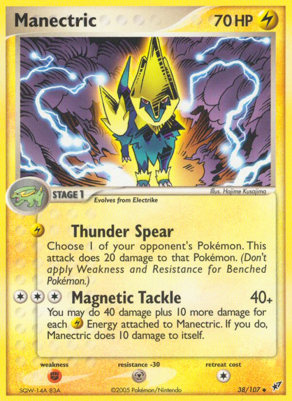 Manectric (38/107) - Deoxys Pokémon Card