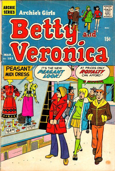 Archie's Girls Betty and Veronica #183 Comic