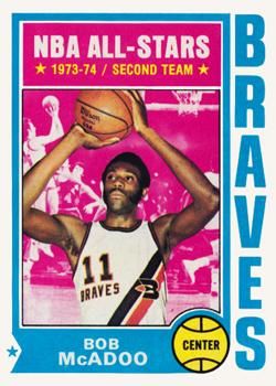 Bob McAdoo 1974 Topps #80 Sports Card