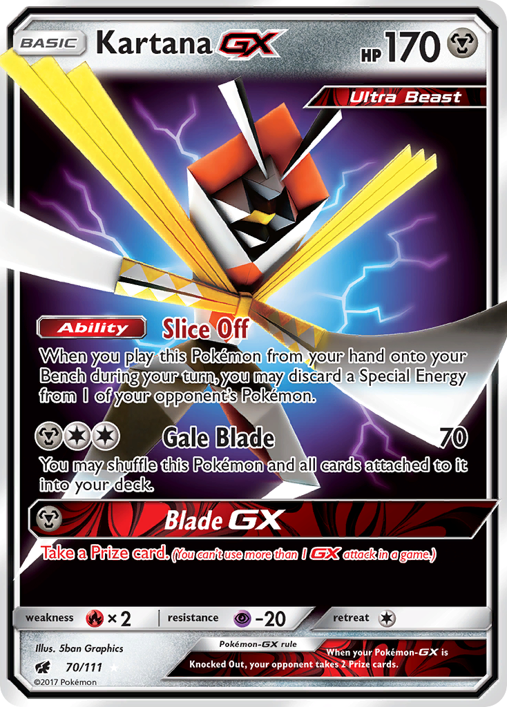 Kartana GX (70/111) - Crimson Invasion Pokémon Card