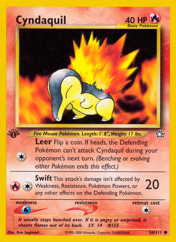 Cyndaquil (56/111) - Neo Genesis Pokémon Card