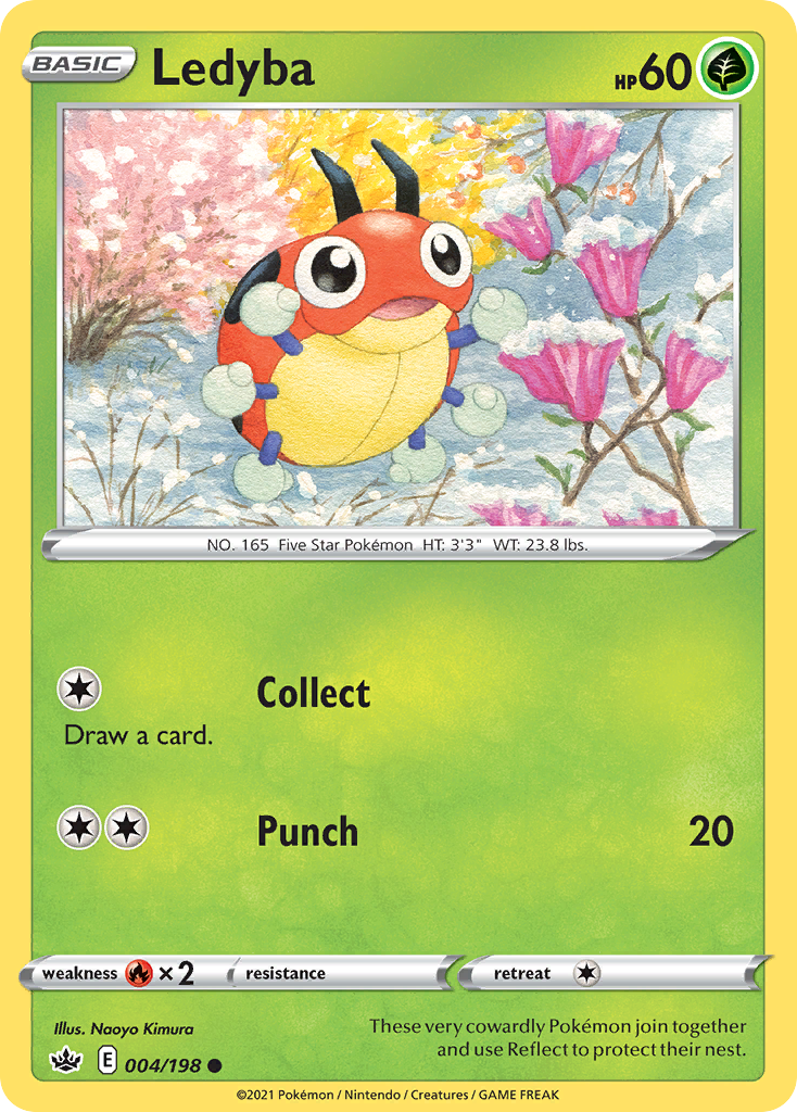 Ledyba (4/198) - Chilling Reign Pokémon Card