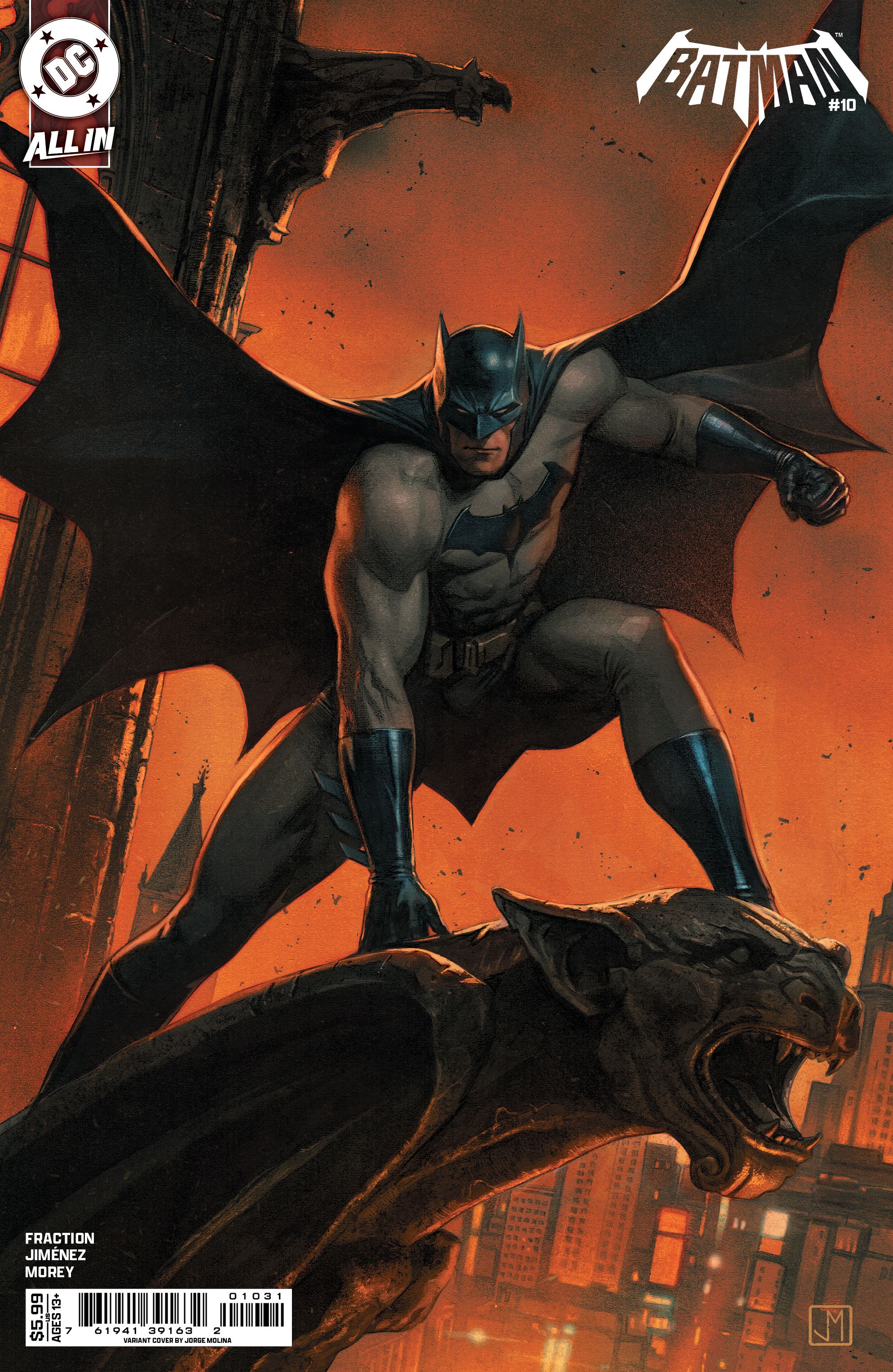Batman #10 (Cvr C Jorge Molina Card Stock Variant) Comic