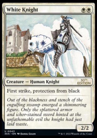 White Knight (Magic 30th Anniversary Edition) Trading Card