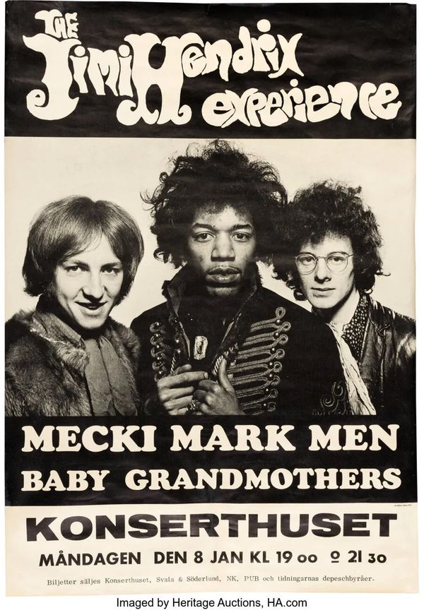 Jimi Hendrix Experience Konserthuset 1968