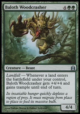 Baloth Woodcrasher (MTG Commander) Trading Card