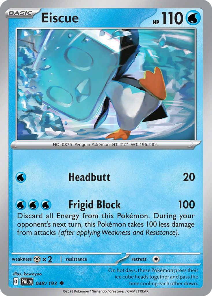 Eiscue (48/193) - Paldea Evolved Pokémon Card