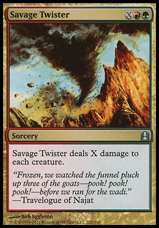 Savage Twister (MTG Commander) Trading Card