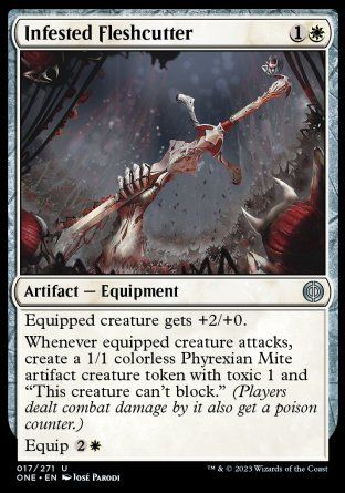 Infested Fleshcutter (Phyrexia: All Will Be One) Trading Card