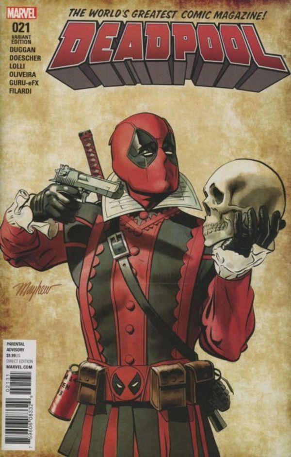 Deadpool #21 (Mayhew Shakespeare Variant)