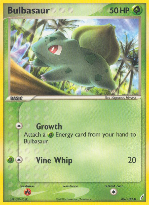 Bulbasaur (46/100) - Crystal Guardians Pokémon Card