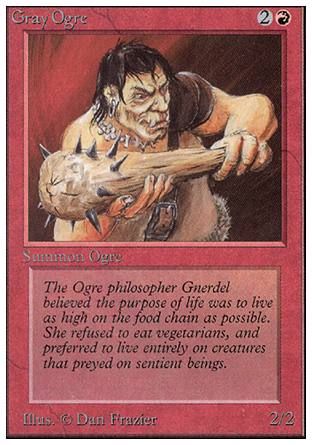 Gray Ogre (Unlimited) Trading Card