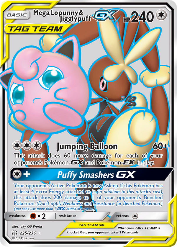 Mega Lopunny & Jigglypuff GX (225/236) - Cosmic Eclipse