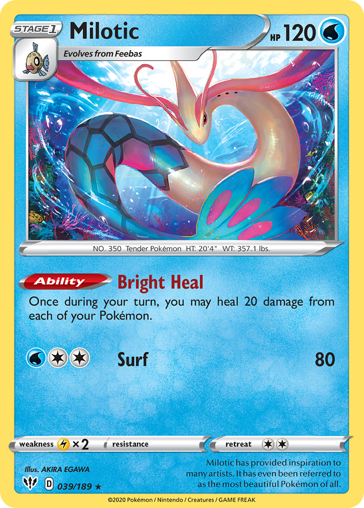 Milotic (39/189) - Darkness Ablaze Pokémon Card