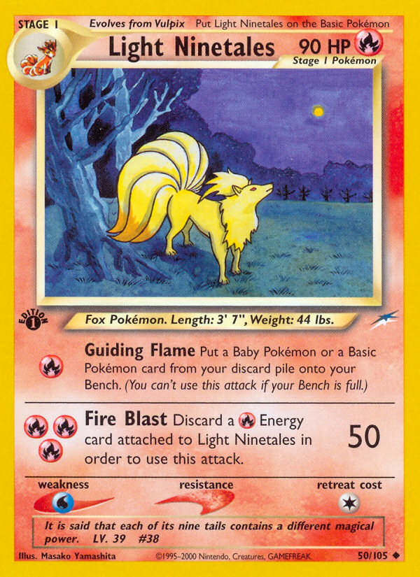 Light Ninetales (50/105) - Neo Destiny Pokémon Card