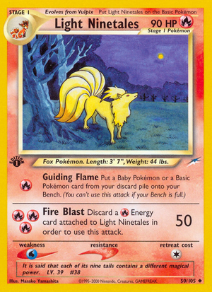 Light Ninetales (50/105) - Neo Destiny (1st Edition)
