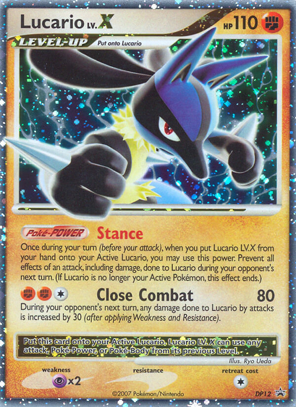 Lucario LV.X (DP12) - DP Black Star Promos Pokémon Card