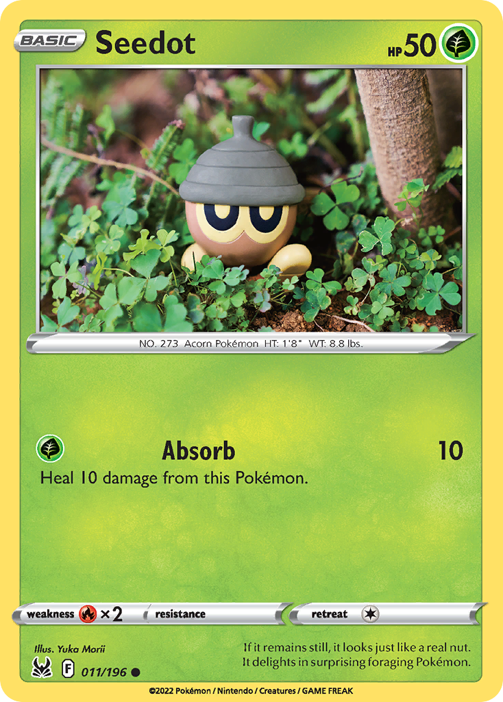 Seedot (11/196) - Lost Origin Pokémon Card