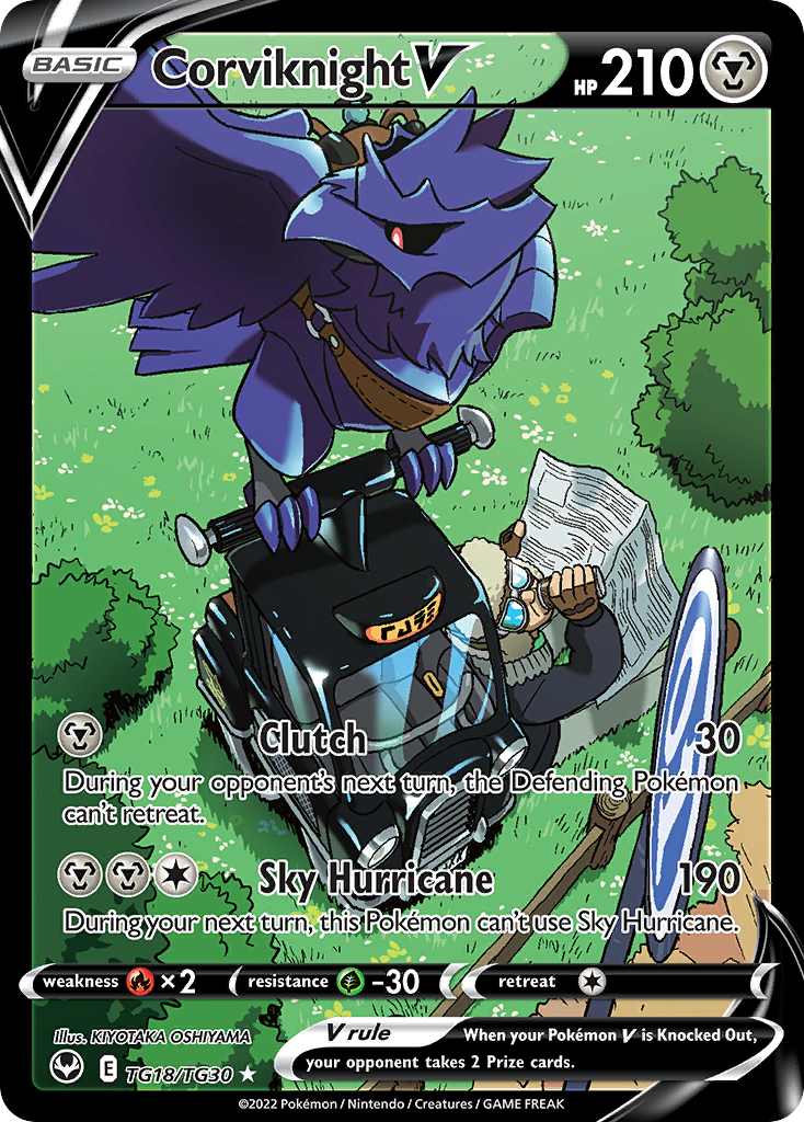 Corviknight V (TG18) - Silver Tempest Trainer Gallery Pokémon Card