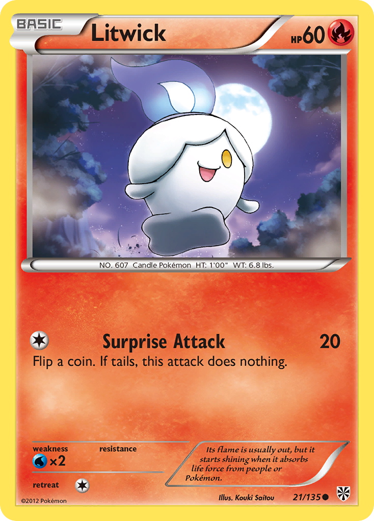 Litwick (21/135) - Plasma Storm Pokémon Card