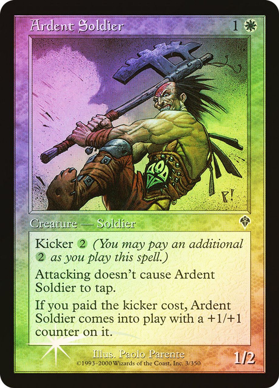 Ardent Soldier (Invasion - Foil) Trading Card