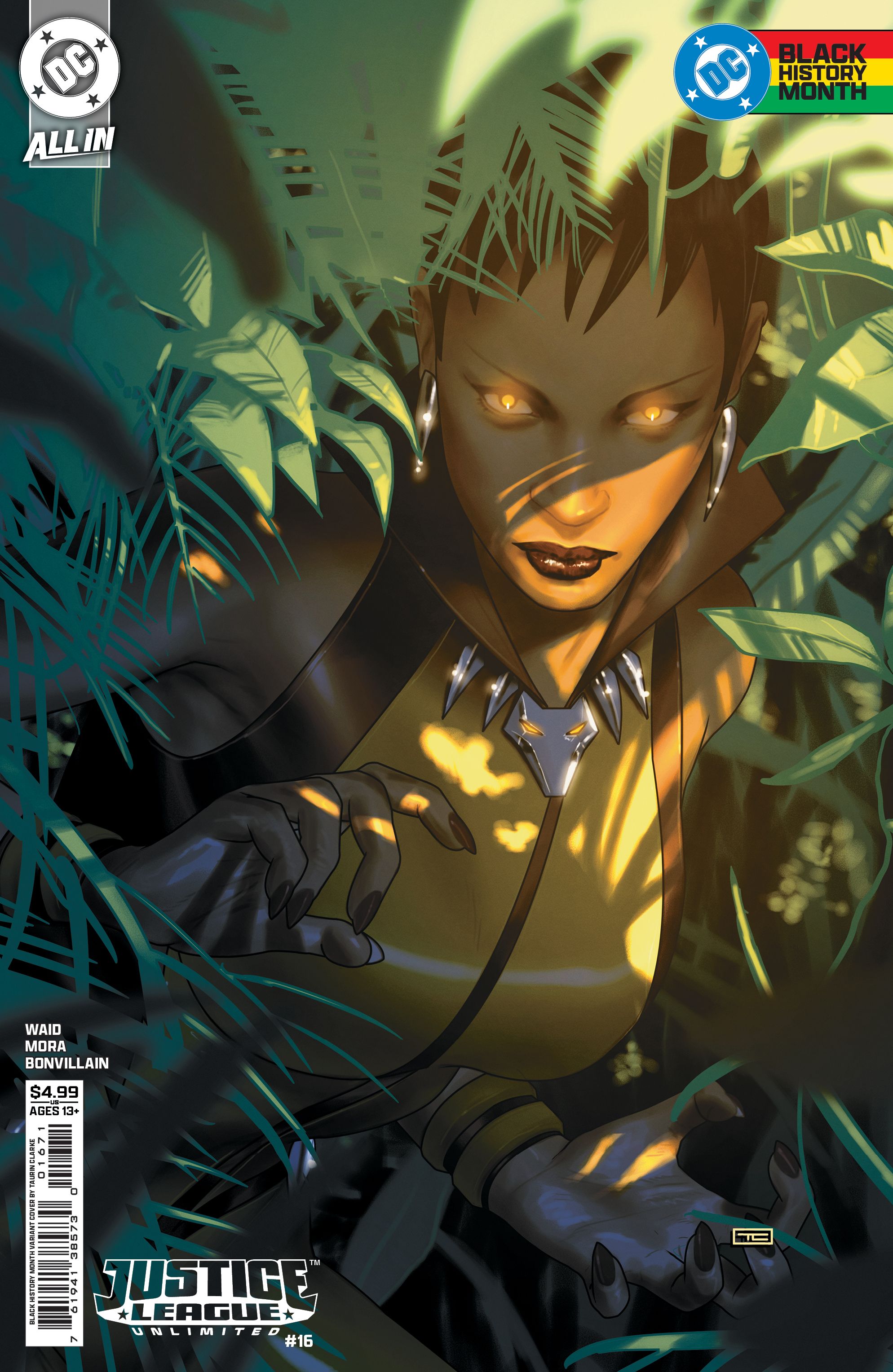 Justice League Unlimited #16 (Cvr G Taurin Clarke Black History Month Card Stock Variant) Comic
