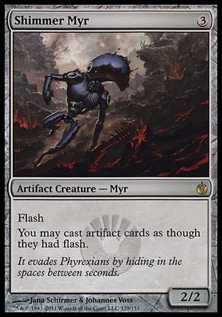 Shimmer Myr (Mirrodin Besieged) Trading Card