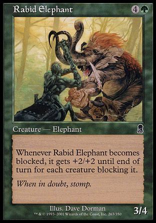 Rabid Elephant (Odyssey) Trading Card