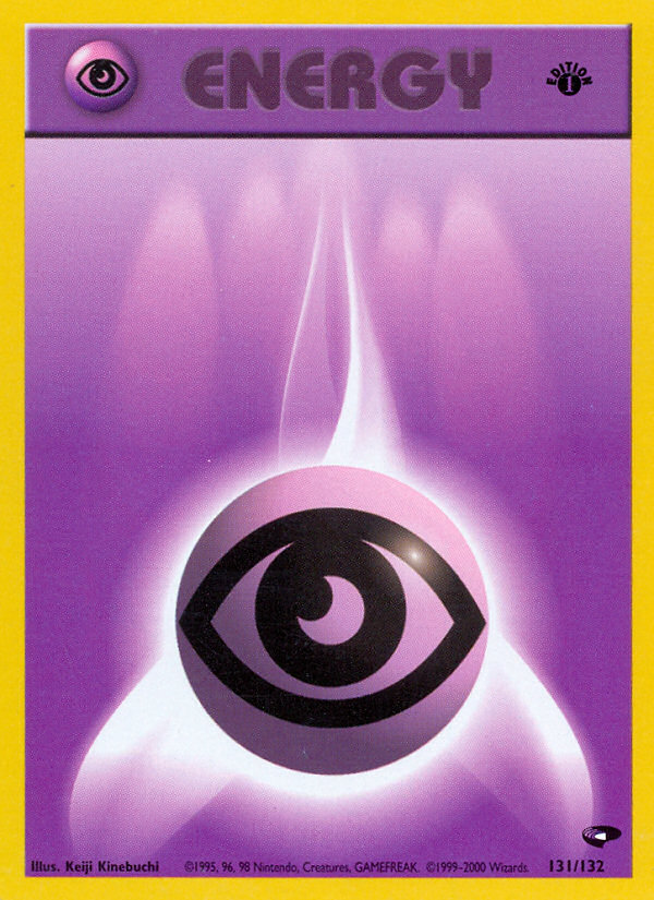 Psychic Energy (131/132) - Gym Challenge (1st Edition) Pokémon Card