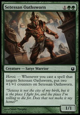 Setessan Oathsworn (Born of the Gods) Trading Card