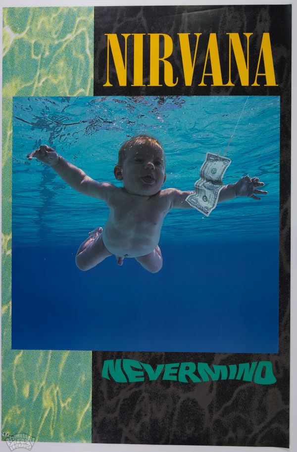 Nirvana DGC Records "Nevermind" Promotional Poster 1991