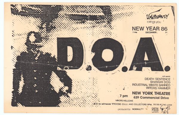 DOA The New York Theatre 1986