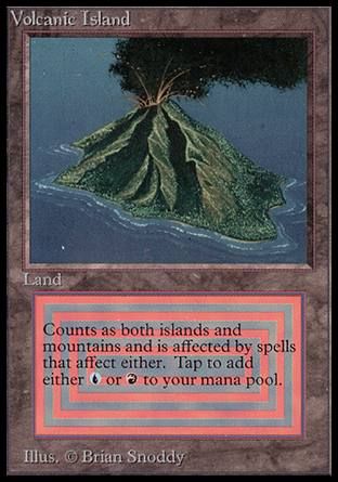 Volcanic Island (Beta) Trading Card