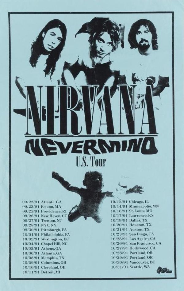 Nirvana Nevermind US Tour 1991