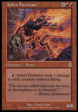 Ashen Firebeast (Odyssey) Trading Card