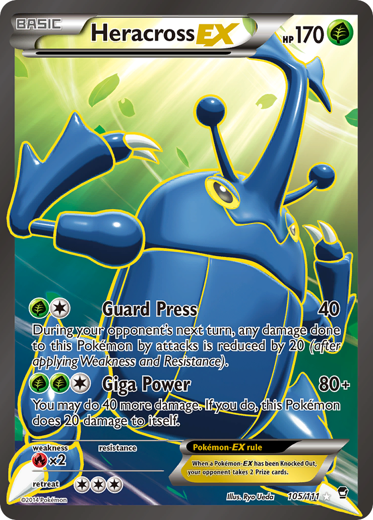 Heracross EX (105/111) - Furious Fists Pokémon Card