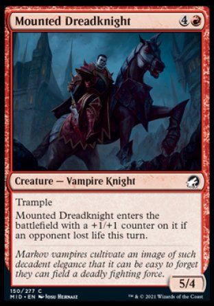 Mounted Dreadknight (Innistrad: Midnight Hunt) Trading Card