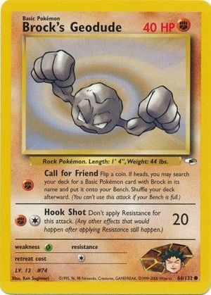 Brock's Geodude (66/132) - Gym Heroes (Unlimited)