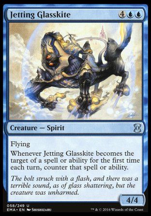 Jetting Glasskite (Eternal Masters) Trading Card