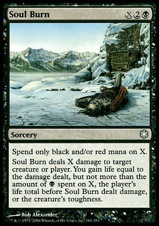 Soul Burn (Coldsnap Theme Decks) Trading Card